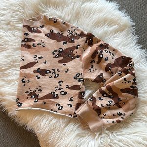 Leopard Camo Crop Sweater